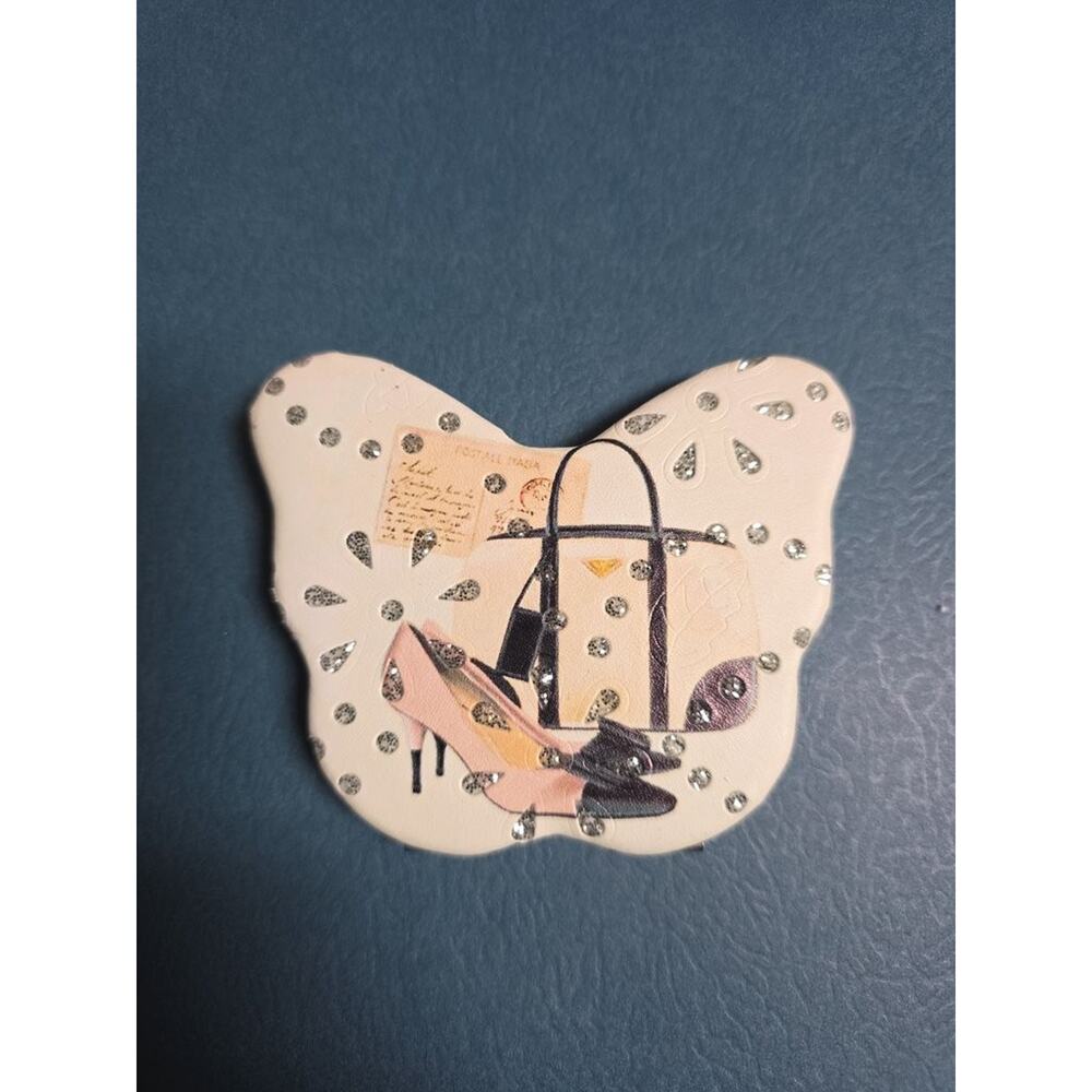 Butterfly Shaped Compact Mirror with Fashion Design